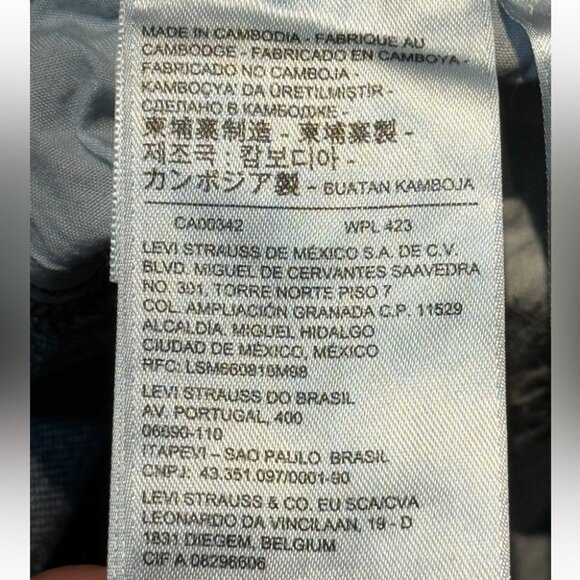 Levi’s Wedgie Straight Ankle Dark Wash Jeans - Picture 10 of 14